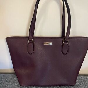 kate spade burgundy purse gently used
